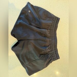 lululemon athletica Black Athletic Shorts Lightweight Elastic Waist- lined